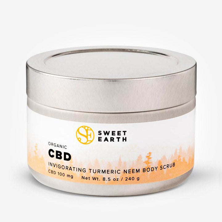 Organic CBD Invigorating Turmeric Neem Body Scrub